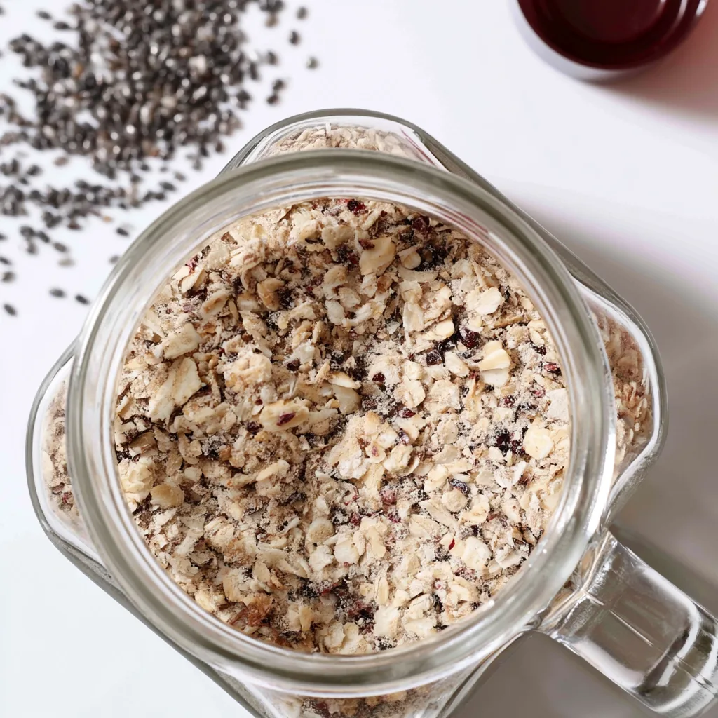Banana Chia Protein Overnight Oats Recipe - step by step
