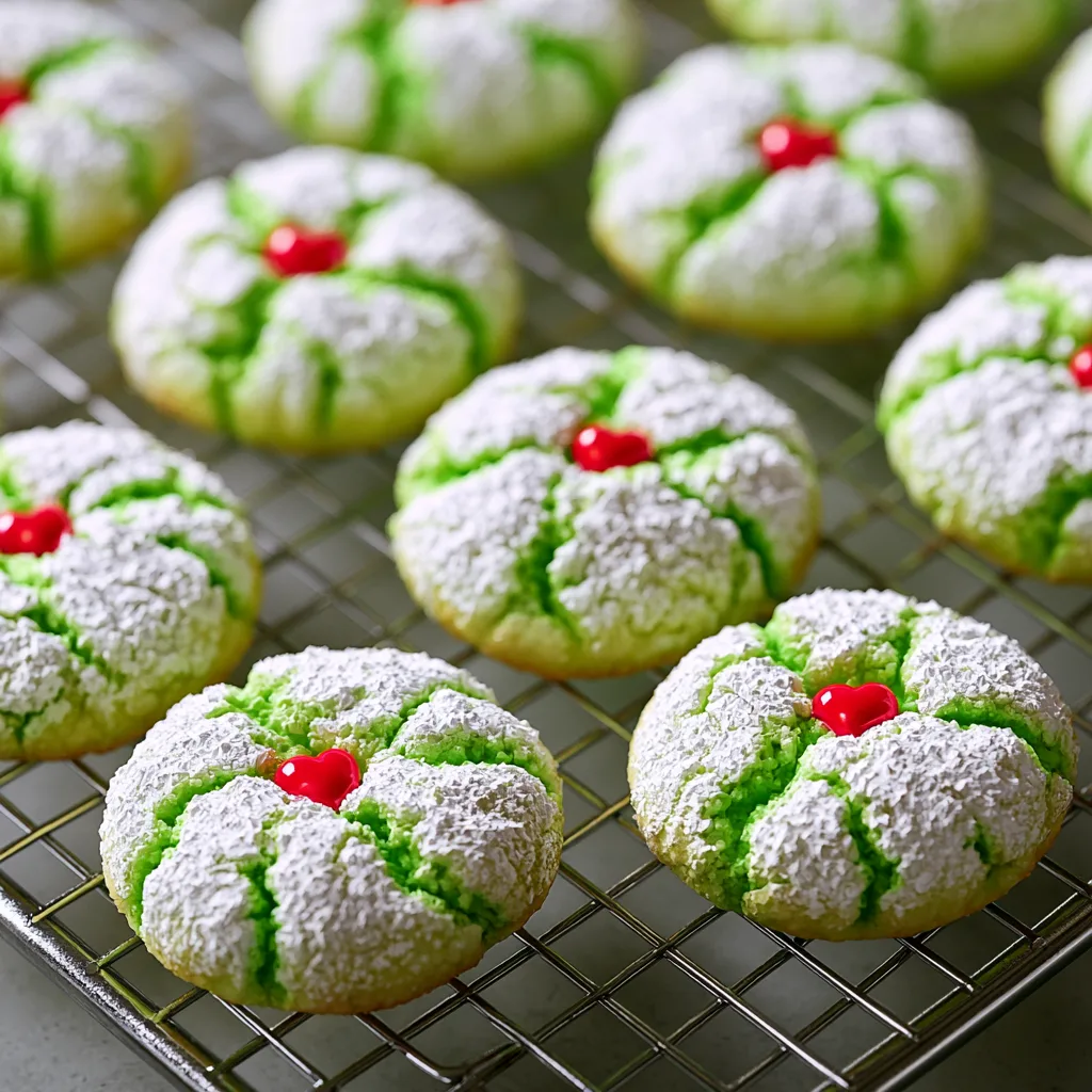 Grinch Cookies - step by step