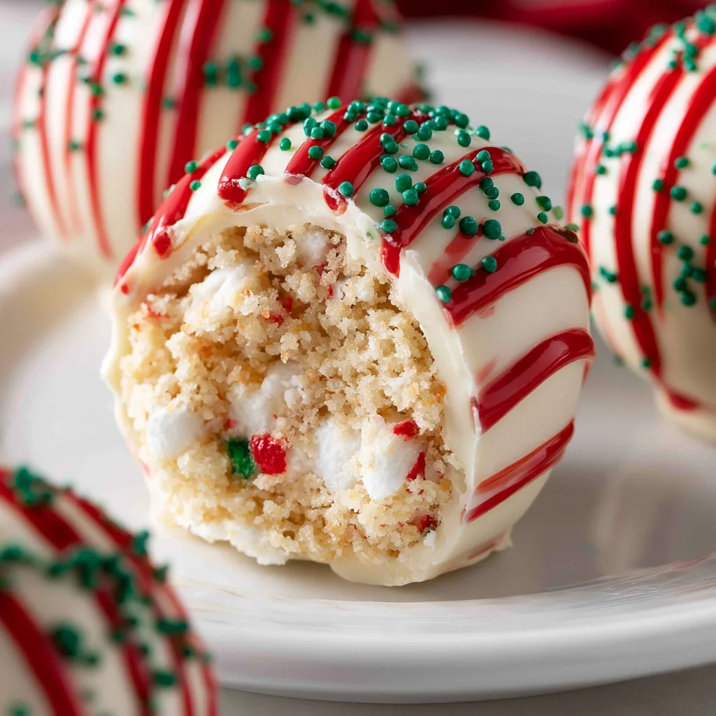 Christmas Tree Cake Truffles with Little Debbies cakes - step by step