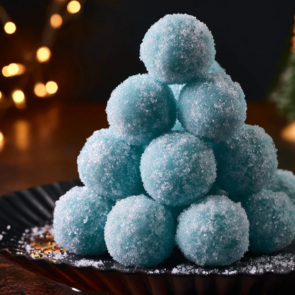 Blue Christmas Truffles