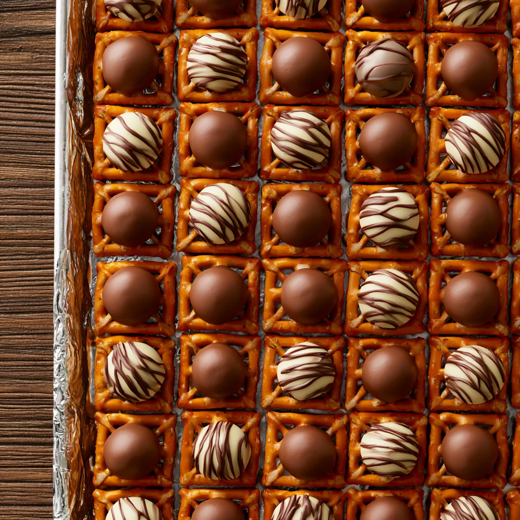 Christmas Pretzel Hugs - step by step