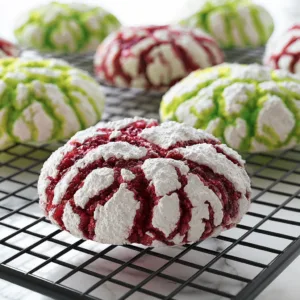 Christmas Crinkle Cookies
